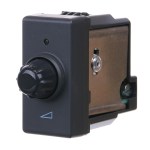 Variator simplu Gewiss Top System, modular, IP20, negru