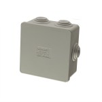 Doza derivatie aparenta Gewiss, 80 x 80 x 40 mm, 6 intrari, IP55