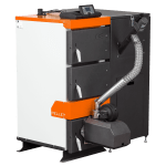 TIS NEW DUO PELLET 40 KW Cazan pe combustibil solid(panou comanda+ventilator in set) - imagine 2