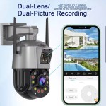 Camera supraveghere Cartela 4G/WIFI, Dubla 360° 6MP - imagine 2