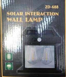 Lampa solara tip felinar 2W Smartix cu 2 Becuri - imagine 3