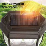 Lampa solara tip felinar 38W Smartix cu 3 Becuri - imagine 2