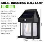 Set 2 Lampa Solara de Perete LED Tip Felinar - imagine 4
