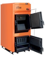 Cazan termic pe lemne, carbune, brichete Ferroli FSB Pro N 50, cu ardere normala, din otel, tiraj natural - imagine 2