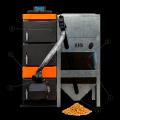 TIS NEW PELLET 15 KW Cazan pe combustibil solid(panou comanda+ventilator in set) - imagine 2